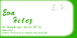 eva hilcz business card